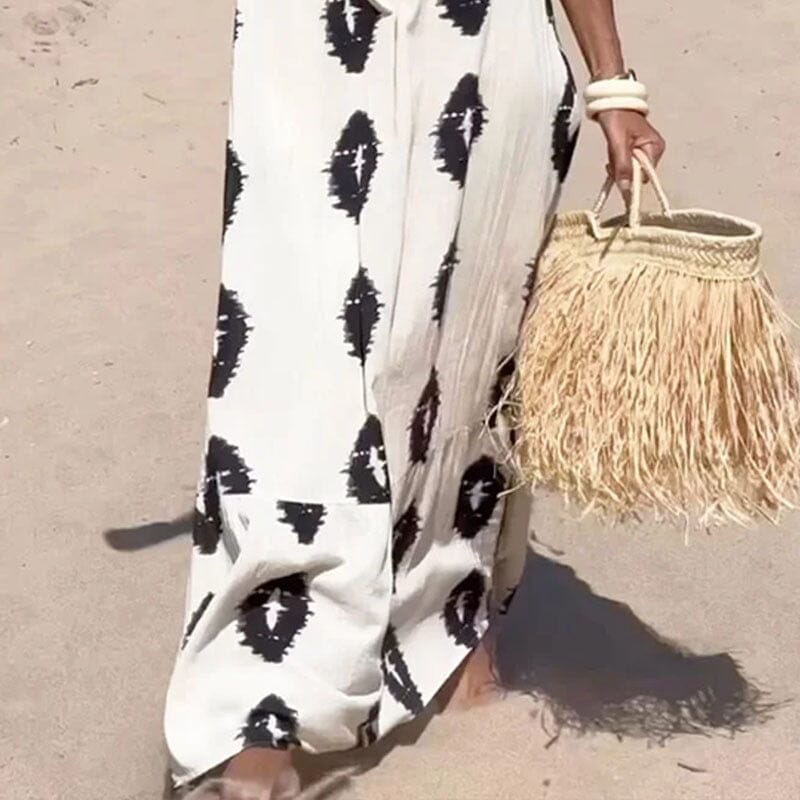 Noor – Zwierige one-shoulder maxi-jurk