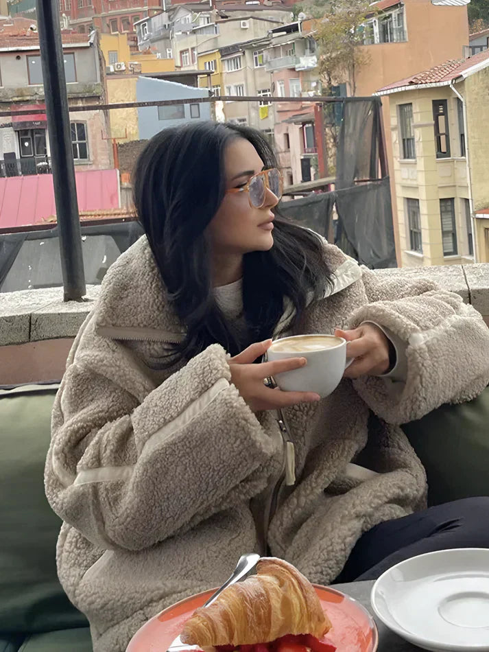 Pia - Stijlvolle & Warme Fleece Jas