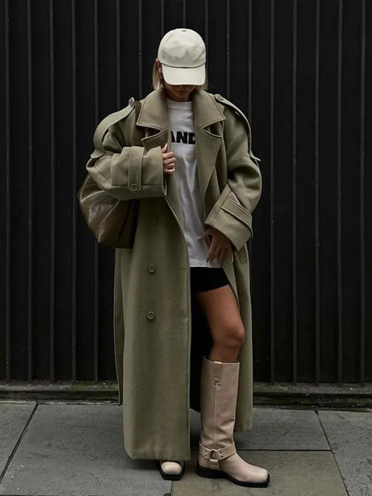 Anita - Tijdloze Oversized Trenchcoat