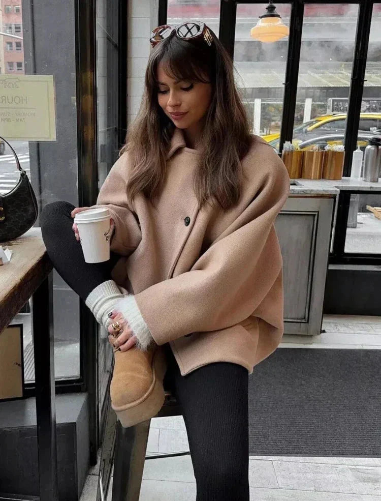 Alexa - Tijdloze Casual Jas met Vintage Flair