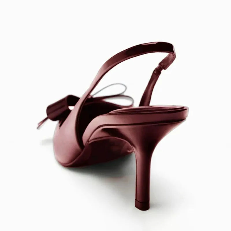 Margot - Stijlvolle Slingback Hakken met Strikdetail