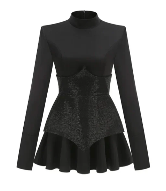 Brooklyn - Glamoureuze Glitter Corset Jurk