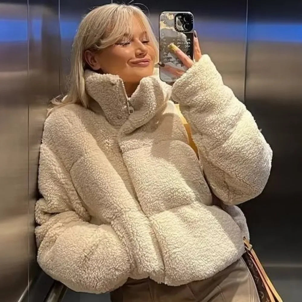 Sammy - Warme & Trendy Teddy Bomberjas