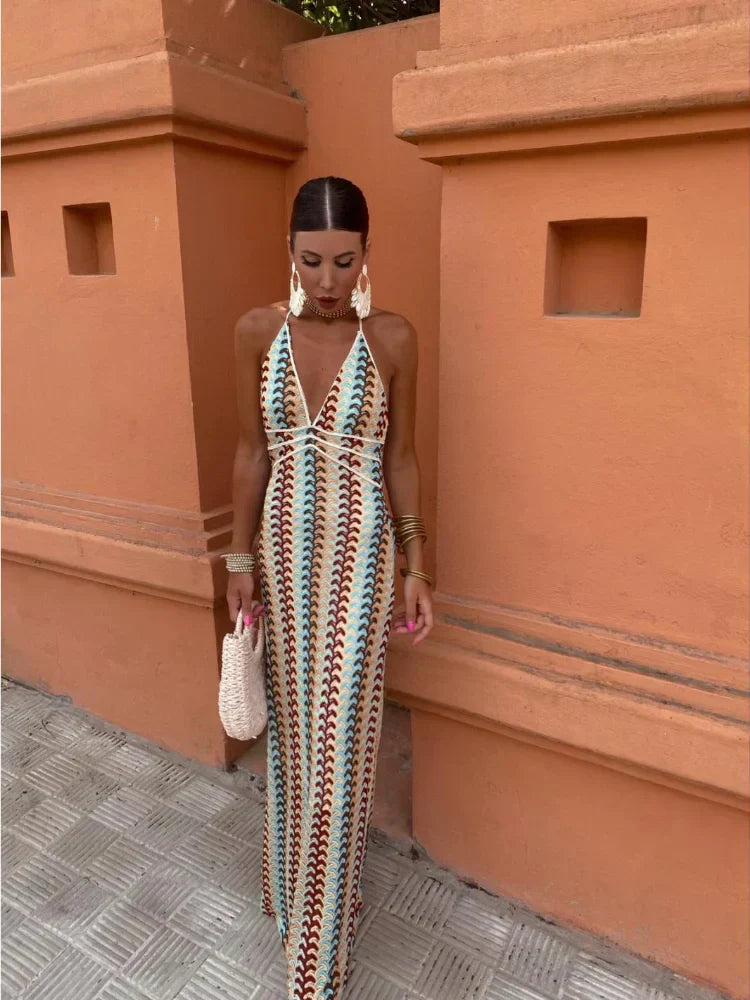 Roxanne - Halterjurk met Verleidelijke Open Rug