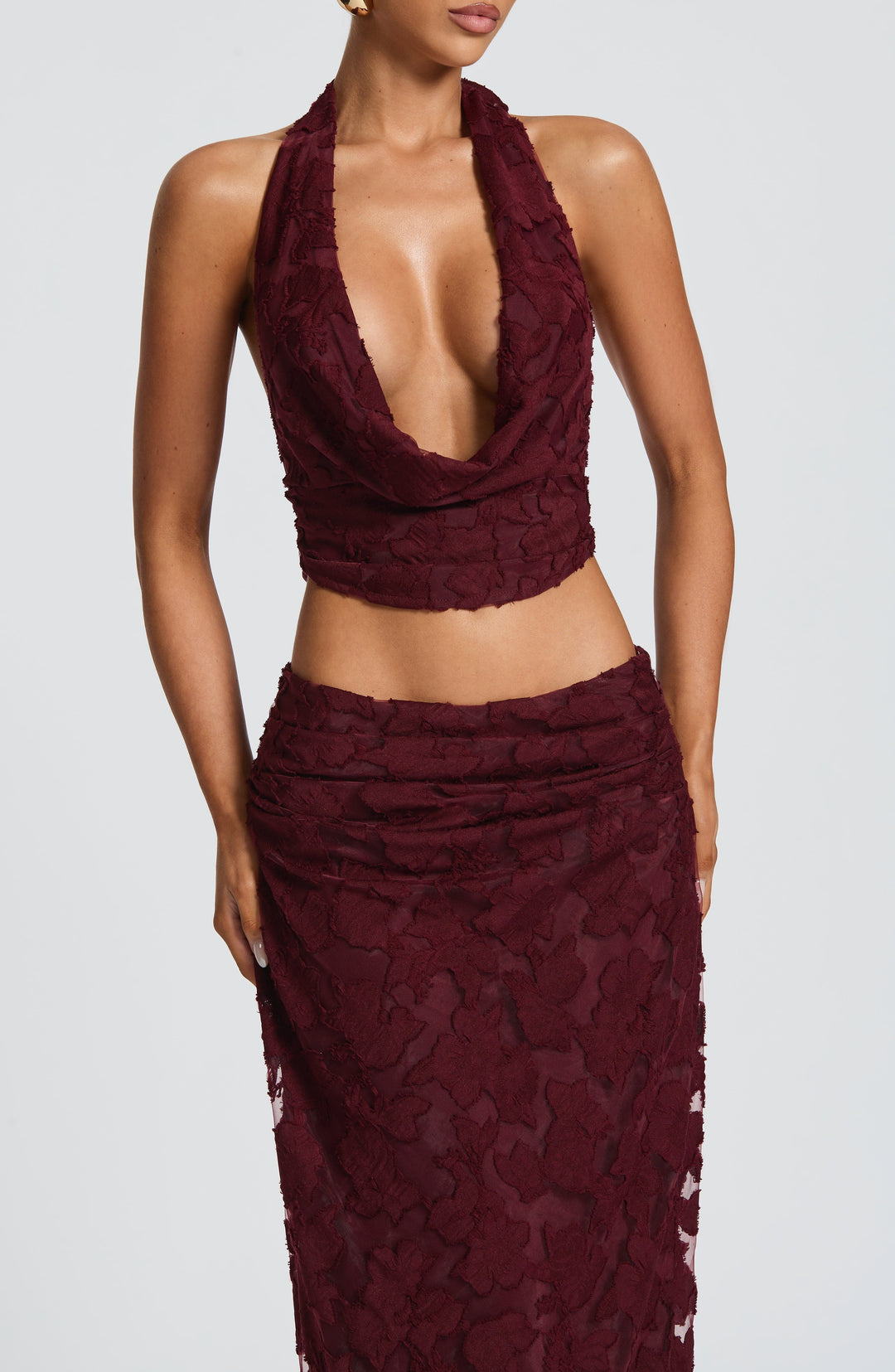 Naevina – Sheer bloemen co-ord set